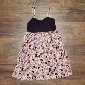 A is for Audrey Black Rose Floral Dress